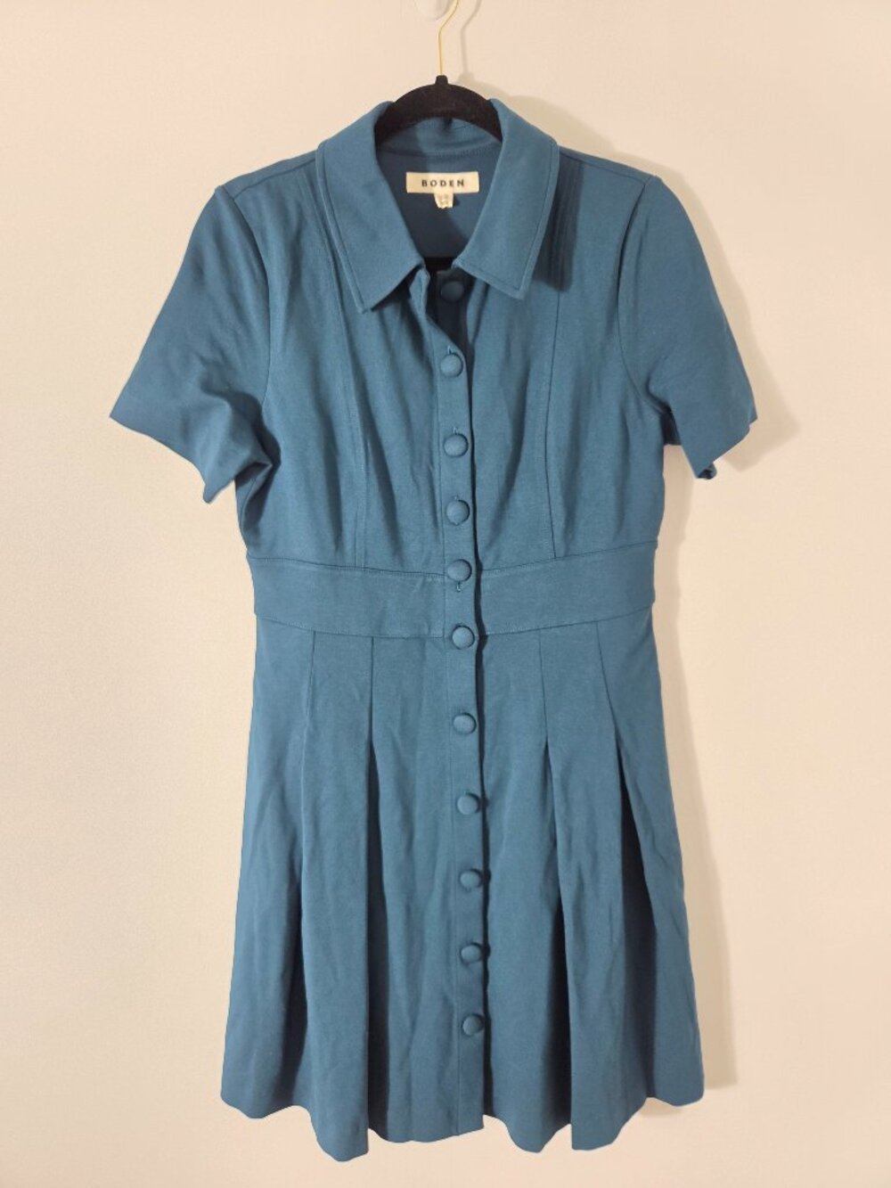 Boden Bridget Ponte Short Dress Buttons
